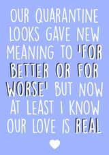 quarantine looks Valentines Day Card 40233 created by metoyou