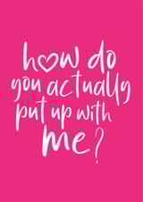 Valentine's Day Card for the One Who's Stuck Around created by Blue Belle Creations