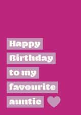 happy birthday auntie auntie Card 32082 created by DesignsByFKB