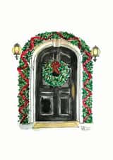 traditional modern Christmas Card 46389 created by Paola Portello