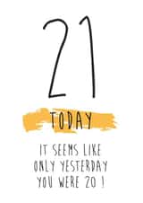 21 21st Birthday Card 16686 created by Waffle & Faff