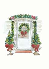 front door Christmas Card 20980 created by Paola Portello