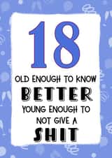 18 18th Birthday Card 19568 created by Jolly Ginger Cards