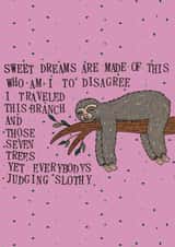 sweet dreams disagree Card 46430 created by Arts & Laughs