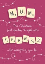 spell out Christmas Card 41531 created by NEEDL designs