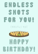 Tequila Shots Birthday Card created by Baltic Ink