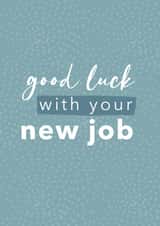 modern typography Good Luck Card 16011 created by Laura