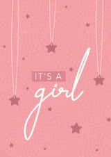 girl rainbow New Baby Card 16013 created by Laura