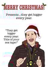 Christmas Brooklyn 99 Jake Peralta Card created by Funnilyenough