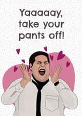 heart pants Valentines Day Card 19359 created by Daisy Jo Design