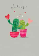 cactus pot Valentines Day Card 19190 created by cory reid