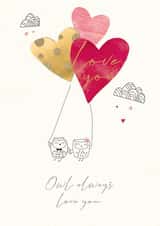 heart owl Valentines Day Card 19191 created by cory reid