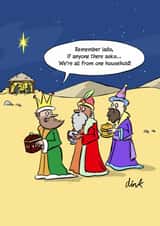 three wise men bethlehem Christmas Card 22543 created by Chris Williams