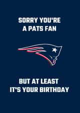 new england patriots new england Birthday Card 20992 created by Nat Yeo