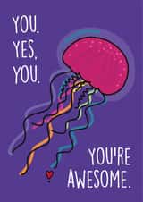 jellyfish awesome Love & Friendship Card 46483 created by Janina Vigurs
