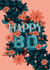 illustration typography Birthday Card 19911 created by Natalia Maca