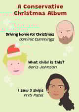 Boris Priti Patel Christmas Card 41602 created by Harris Cards