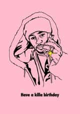 Pop culture Celebrity Birthday Card 20999 created by Bad Lines