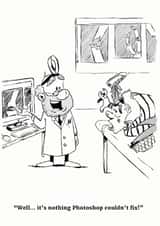 Get well soon humorous card created by Gideon Caspi