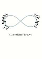 Pretty Silver Anniversary Card - 25 Years - 25 Years With You, A Lifetime Left To Love created by Michelle Lee