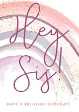 Sister Purple Rainbow and Glitter Birthday created by Modupe Yalley