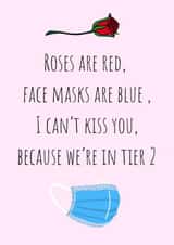 isolation face mask Valentines Day Card 37591 created by Rachel Evans