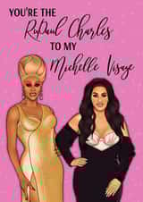 RuPaul’s Drag Race Best Friend Card created by @drawmecaricature