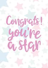 congrats star Congratulations Card 41513 created by Mia Louise Designs 