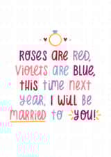 Married to you - cute poetry card created by Joanne Hawker