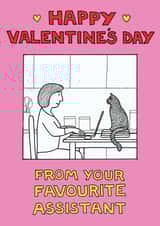 from the cat cat Valentines Day Card 1830 created by On The Prowl Cat Cartoons
