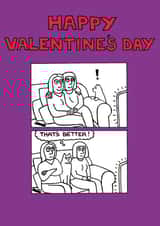 cat tv Valentines Day Card 24515 created by On The Prowl Cat Cartoons