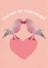 tweetheart pun Valentines Day Card 17033 created by Christine Hooper