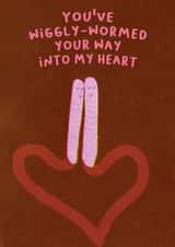 wormed heart Valentines Day Card 17035 created by Christine Hooper