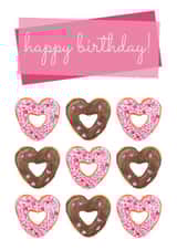 donuts Doughnuts Birthday Card 19515 created by Karen Illustrates