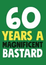 60 years a magnificent bastard created by Roll Creative
