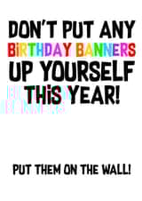 dont banners Birthday Card 7748 created by Bonnie Banter