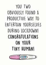 two couple New Baby Card 13953 created by Smudge & Splash