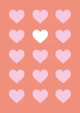 love hearts Valentines Day Card 21025 created by Studio Cohen