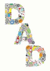 dad father Birthday Card 8412 created by mrs L cards