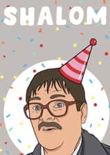 Shalom Birthday Card, Friday Night Dinner created by PearlandRosePrints