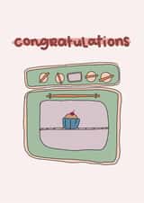 Cute pregnancy card - Bun in the oven created by The Lyon's Den Graphics