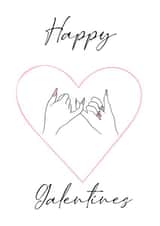 pinky promise Valentines Day Card 17010 created by @sammie.illustrates