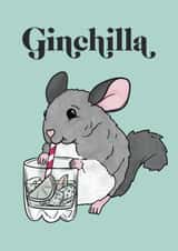 Chinchilla Gin Just because Card 20222 created by Good Goose Designs