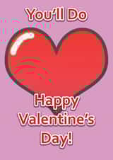 heart happy Valentines Day Card 46610 created by Tom's Cards