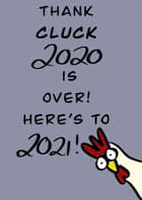 chicken animal New Year Card 46222 created by Acorn Illustrations