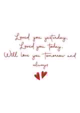 loved yesterday Valentines Day Card 18621 created by Jade Deere