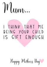 mum gift Mothers Day Card 12887 created by JJ & Roo