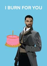 Duke of Hastings Rege Jean page Birthday Card 16952 created by Nicola Jo