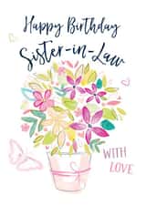 Sister-in-law bouquet Birthday card created by Katie Phythian Design