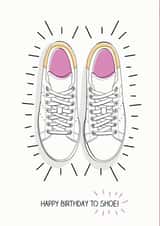 Sneaker Head Birthday Card created by doodleshoe paper goods